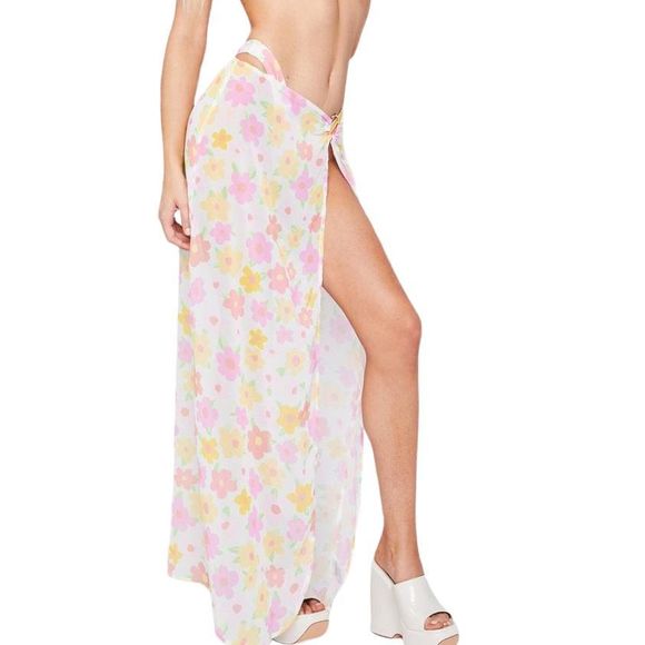 Dolls Kill x PepperMayo Hotel Living Sarong Skirt - Picture 1 of 7